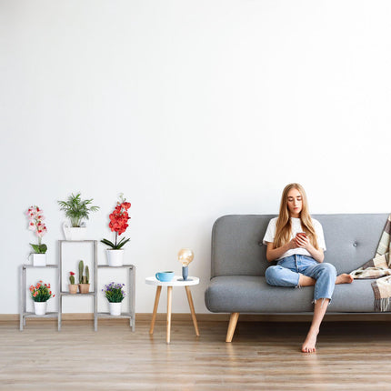 Plant shelf with 6-7 shelves