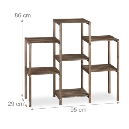 Plant shelf with 6-7 shelves