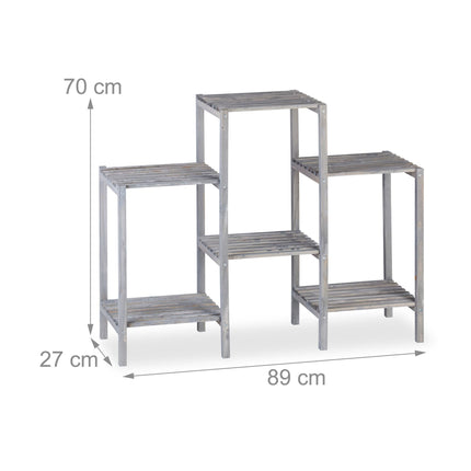 Plant shelf with 6-7 shelves