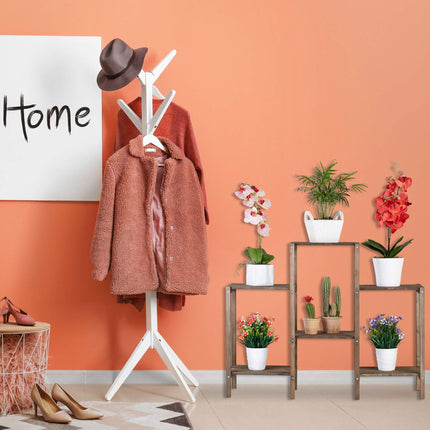 Plant shelf with 6-7 shelves