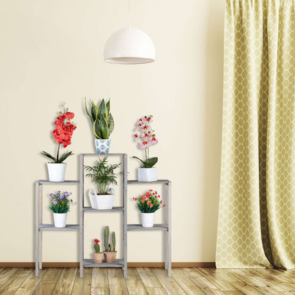 Plant shelf with 6-7 shelves