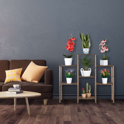 Plant shelf with 6-7 shelves