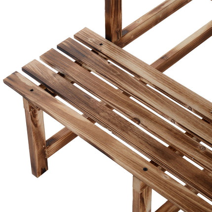 Hölzernes Pflanzenregal, 3-stöckiges Blumenregal für Garten und Balkon