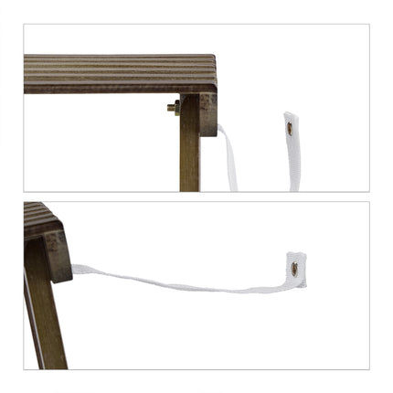 Plant stand in bamboo with wheels