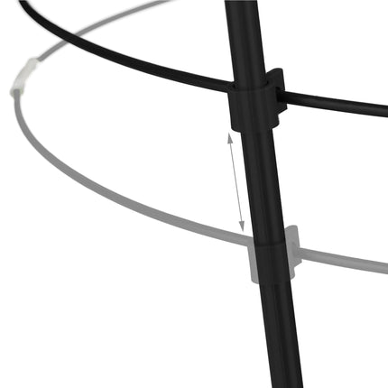 Plant support 76 cm black, set of 2