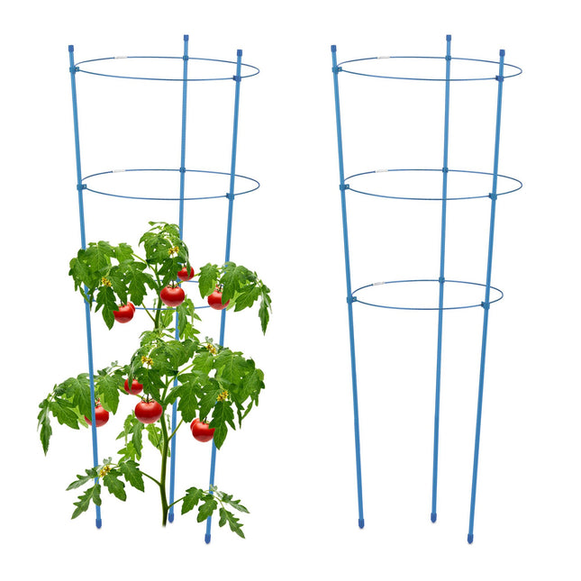 Pflanzenstütze 76 cm blau, 2er Set