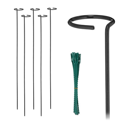 Pflanzenstützen aus Metall, 6er-Pack