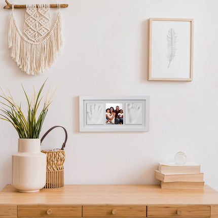 Plaster cast set for baby with photo frame