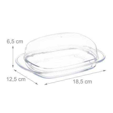 Plastik-Butterdose 3er-Set mit Deckel