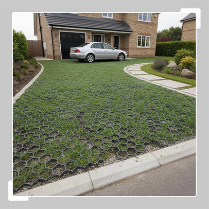 Plastic Lawn Grid for Driveways and Paths, 50x50 cm