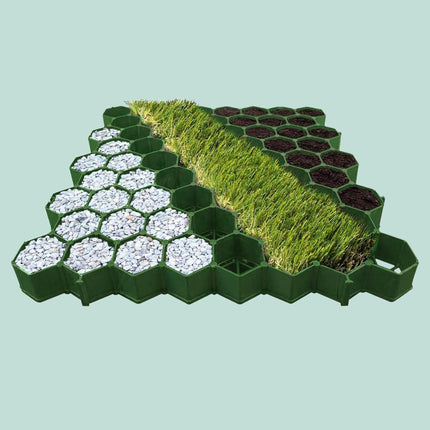 Plastic Lawn Grid for Ground Stabilization, 50x50 cm