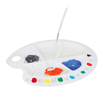 Mischpalette aus Kunststoff, 5er-Set, 20 Vertiefungen