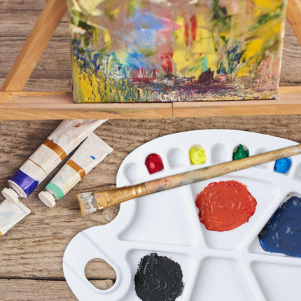 Mischpalette aus Kunststoff, 5er-Set, 20 Vertiefungen