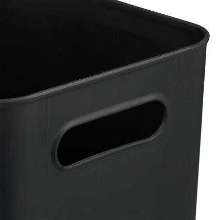 Plastic Storage Box Set with Bamboo Lid, Stackable