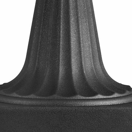 Plastic Urn Planters, 25 x 42 cm, 2-Pack, Black
