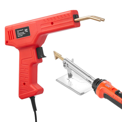 Plastic Welder Kit, 100W Gun, 1000 Staples, 60 Rods