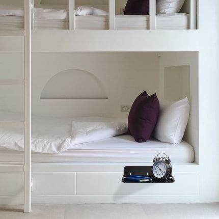 Plastic bed shelf