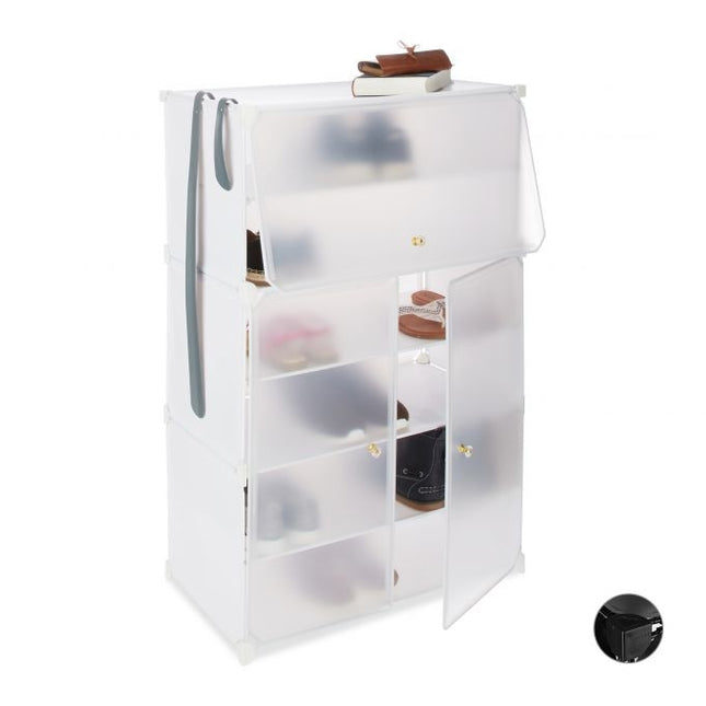 Plastic shoe cabinet