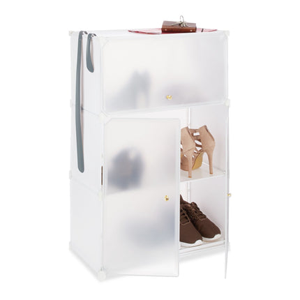 Plastic shoe cabinet