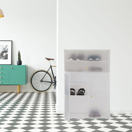 Plastic shoe cabinet
