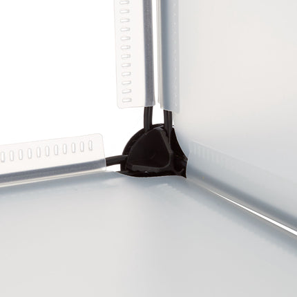 Plastic shoe shelf with 6 compartments