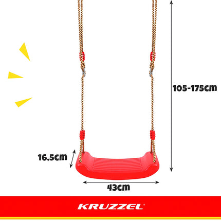 Plastic swing - red 23555
