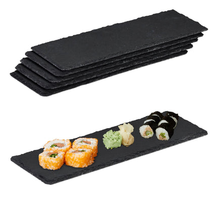 Plate set slate tiles 30x10 cm