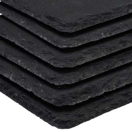 Plate set slate tiles 30x10 cm