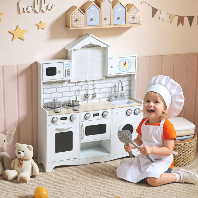Spielküche mit Backofen, Spüle, Sound, Zubehör, 3-6 Jahre