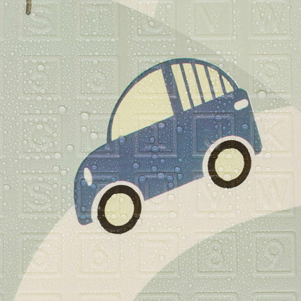 Playmat with animal and road theme, foldable