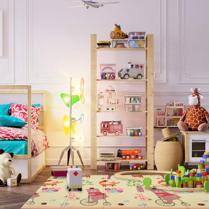 Playmat with animal and road theme, foldable