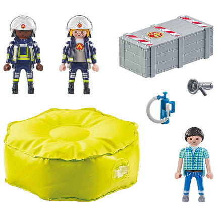 Playmobil Action Heroes Feuerwehr mit Rettungskissen 71465