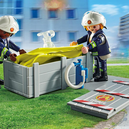 Playmobil Action Heroes Feuerwehr mit Rettungskissen 71465