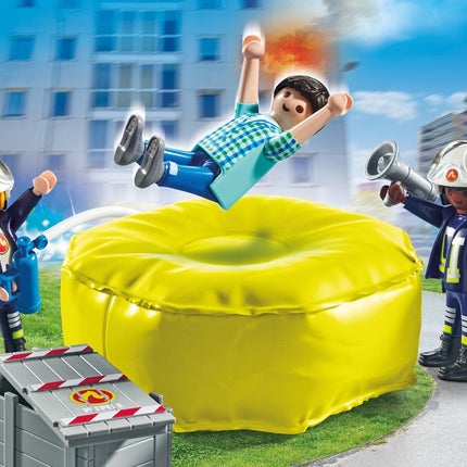 Playmobil Action Heroes Feuerwehr mit Rettungskissen 71465
