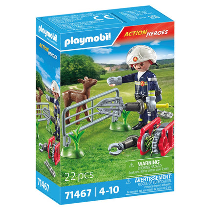 Playmobil Action Heroes Firefighting Mission: Animal Rescue 71467
