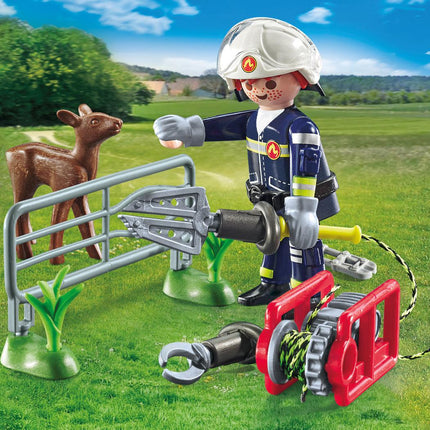 Playmobil Action Heroes Firefighting Mission: Animal Rescue 71467