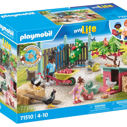 Playmobil My Life Kleine kippenboerderij in de Tiny House-tuin 71510