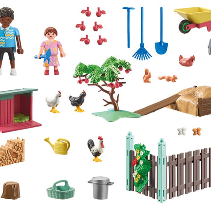 Playmobil My Life Kleine kippenboerderij in de Tiny House-tuin 71510