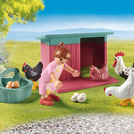 Playmobil My Life Kleine kippenboerderij in de Tiny House-tuin 71510