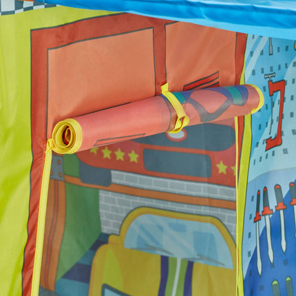 Play tent car workshop