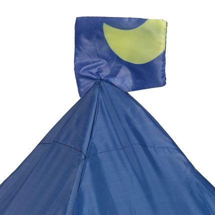 Play tent with moon and stars