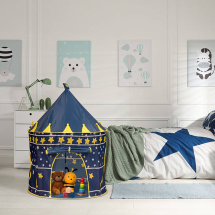 Play tent with moon and stars