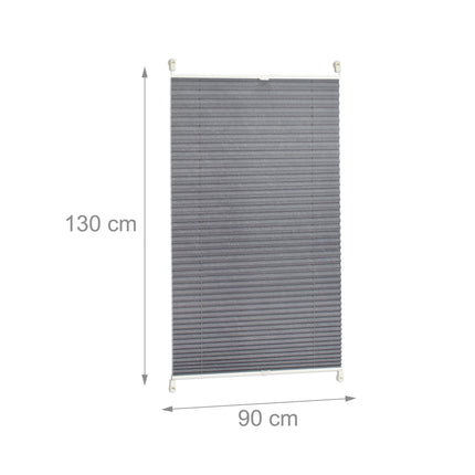 Store plissé gris sans perçage
