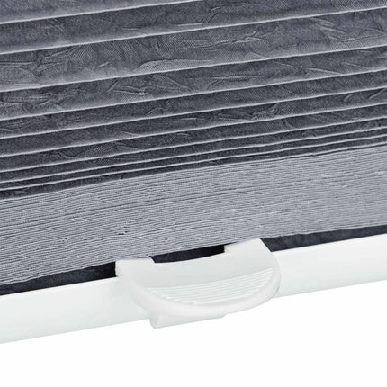 Pleated blind gray without drilling