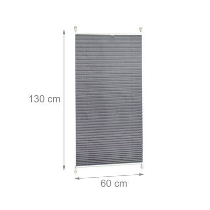 Pleated blind gray without drilling