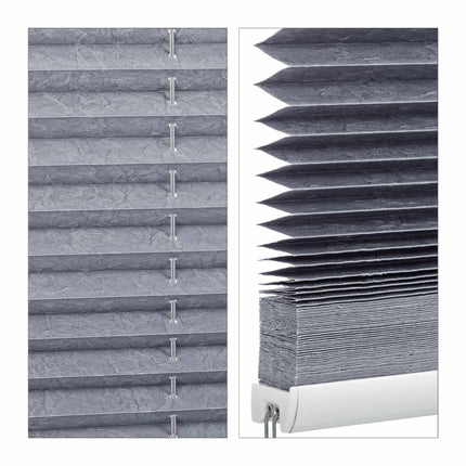 Store plissé gris sans perçage