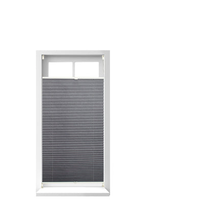 Pleated blind gray without drilling