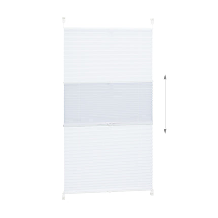 Store plissé blanc sans perçage