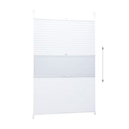 Store plissé blanc sans perçage