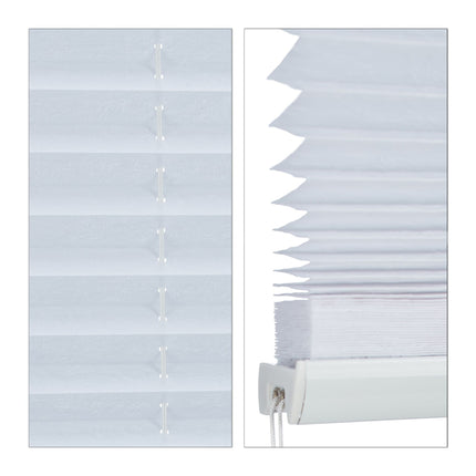 Store plissé blanc sans perçage